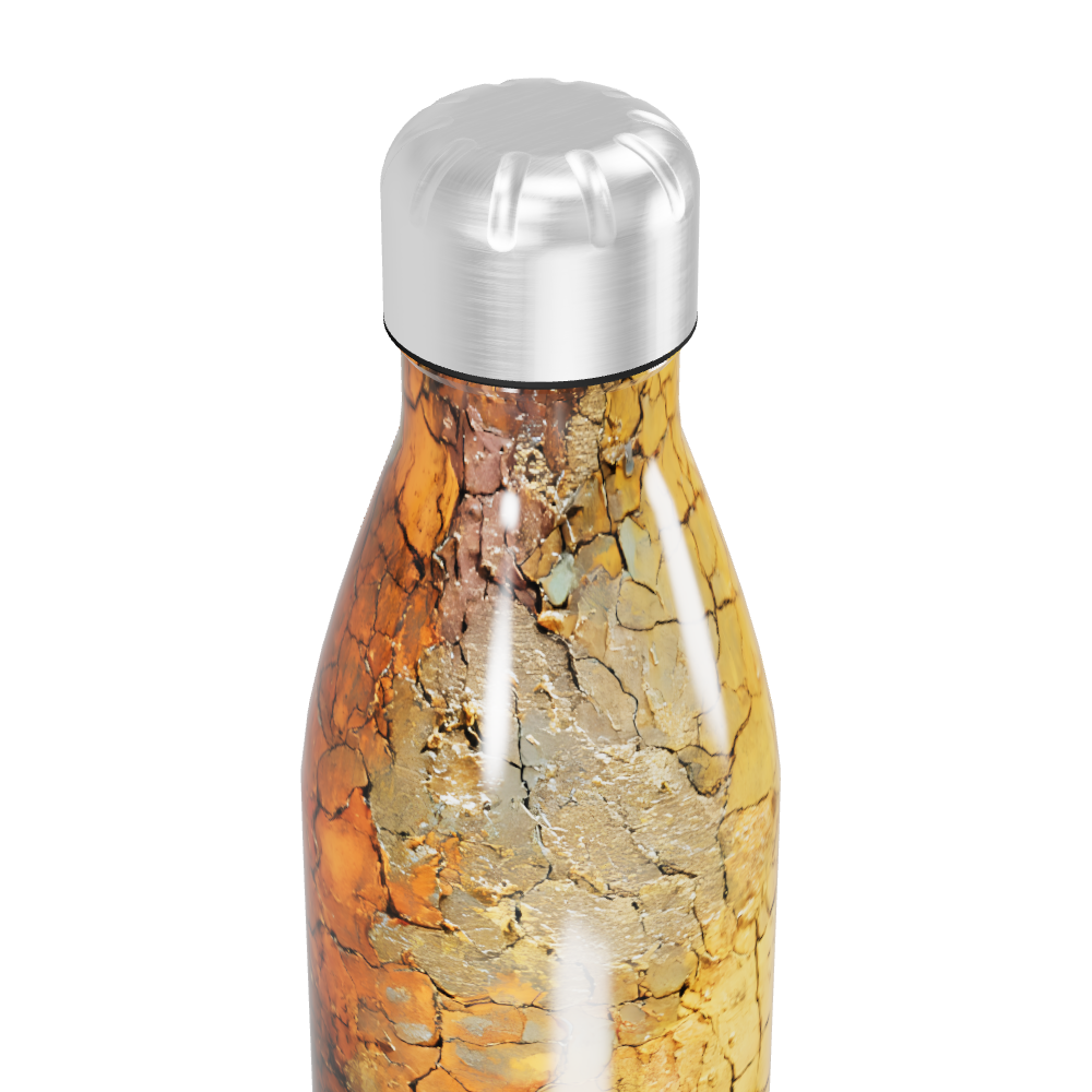 Garrafa Inox - Textura Amarela Terrosa