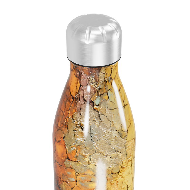 Garrafa Inox - Textura Amarela Terrosa