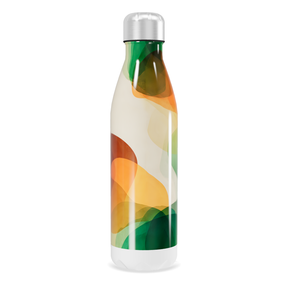 Garrafa Inox - Estampa Colorida Abstrata
