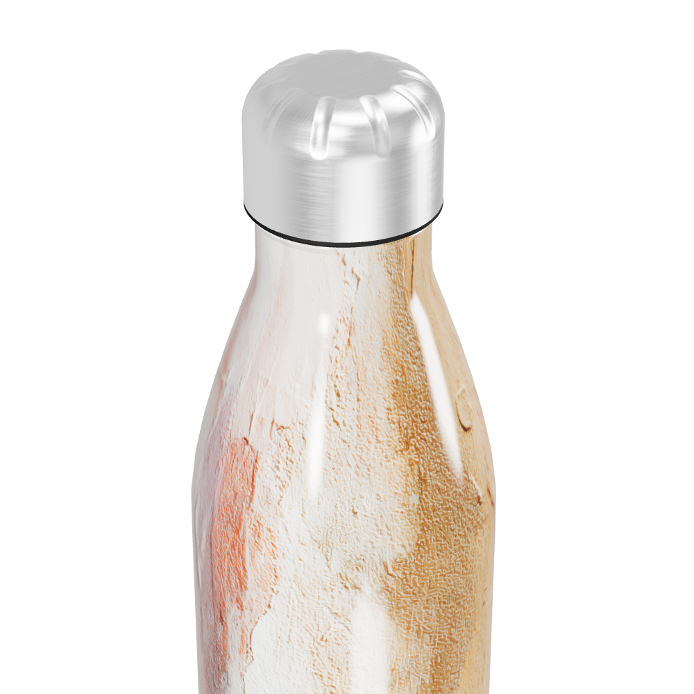 Garrafa Inox - Estampa Marrom Bege