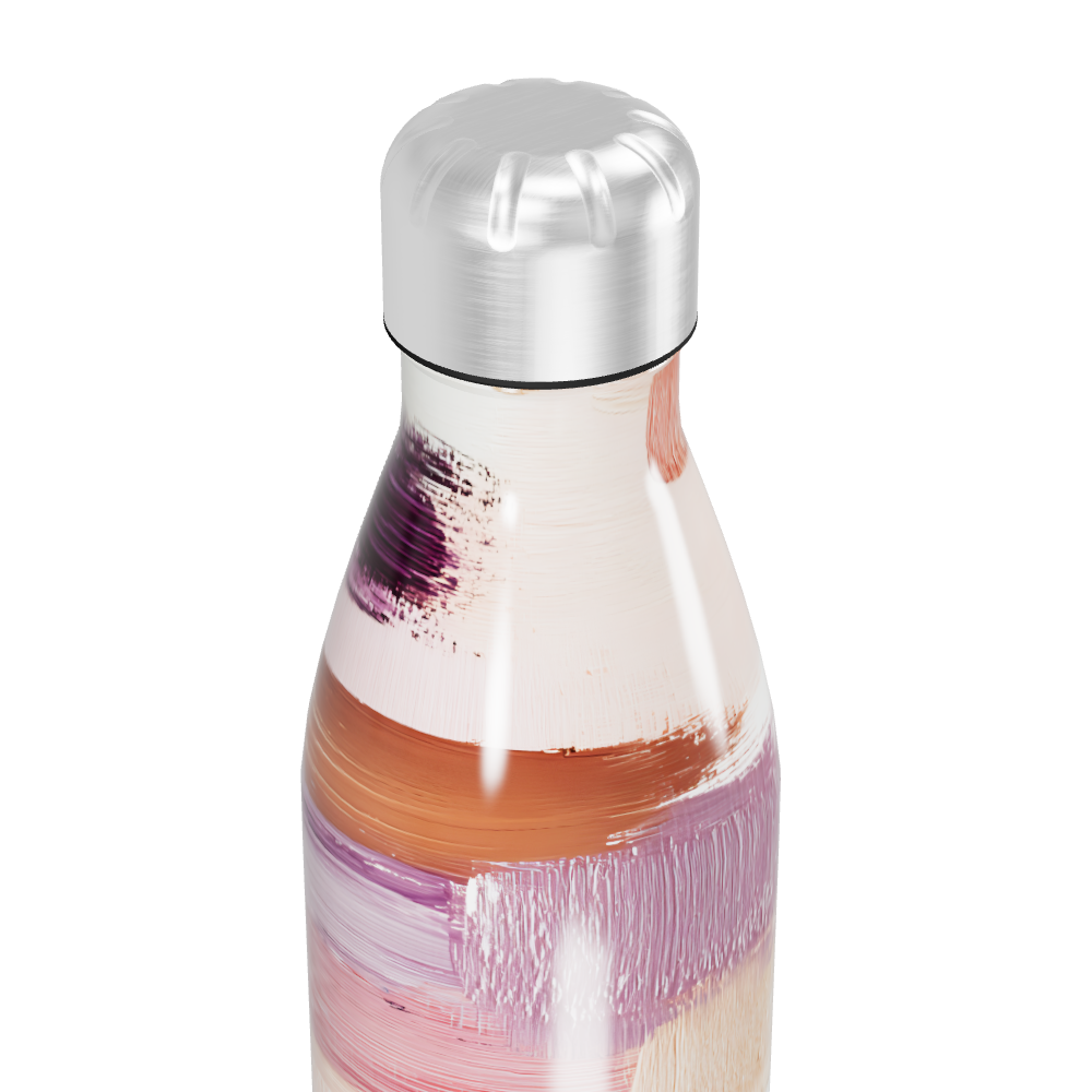 Garrafa Inox - Estampa Abstrata Colorida