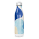 Garrafa Inox - Azul com Estampa Abstrata