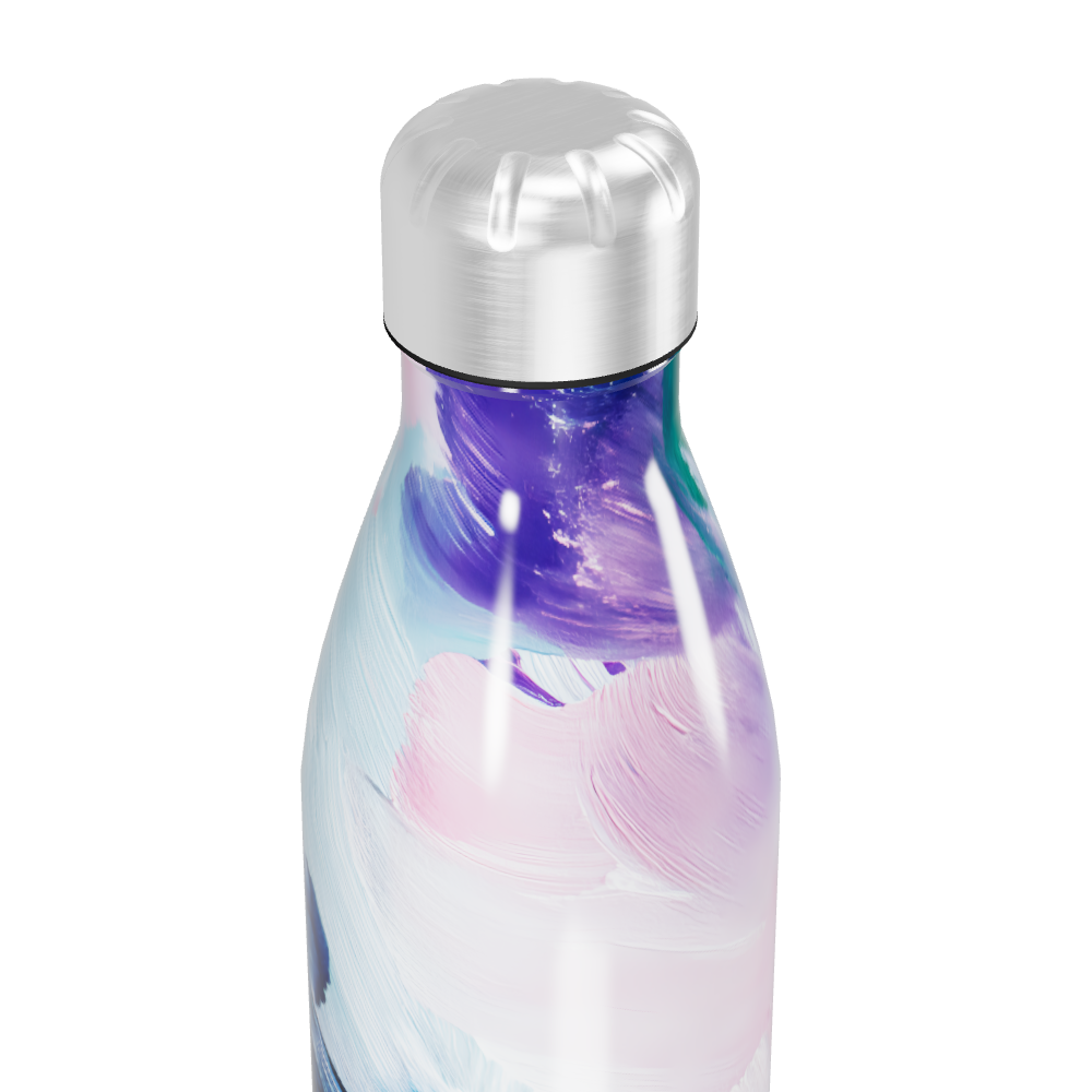 Garrafa Inox - Estampa Azul e Rosa