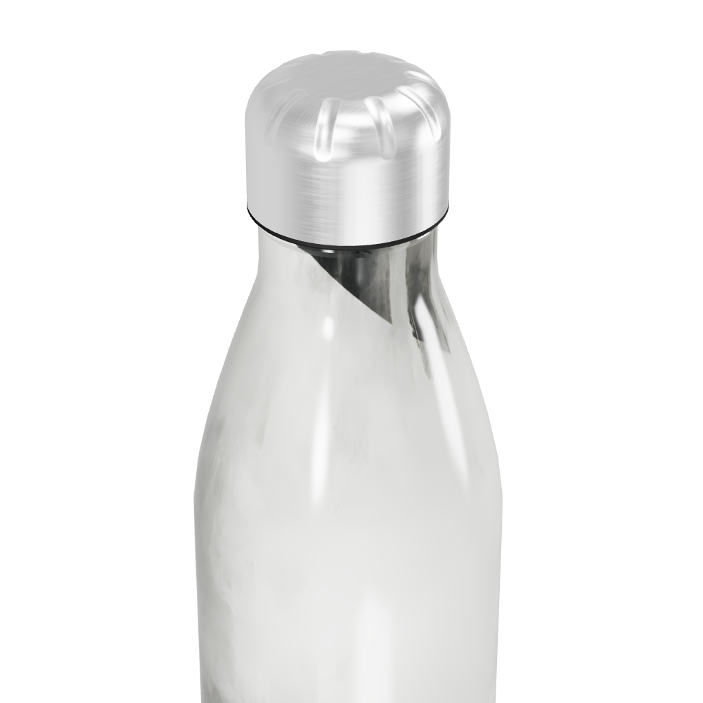 Garrafa Inox - Branco com Estampa Abstrata