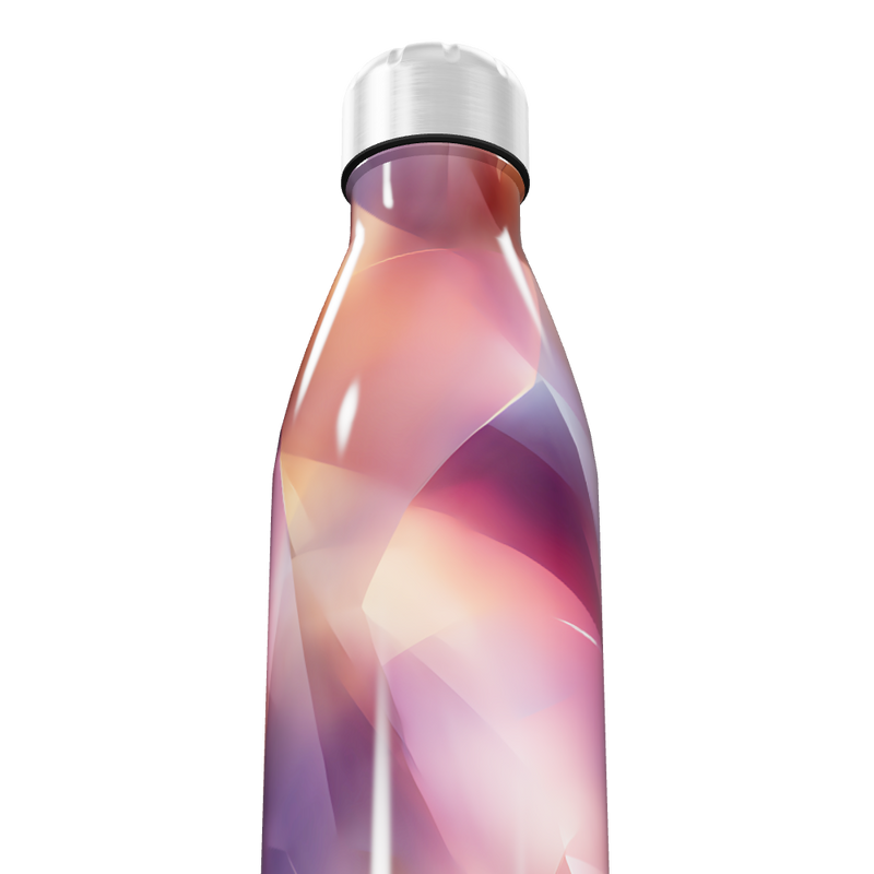 Garrafa Inox - Estampa Geométrica Colorida