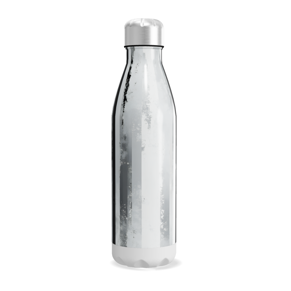 Garrafa Inox - Design Marmorizado Preto e Branco