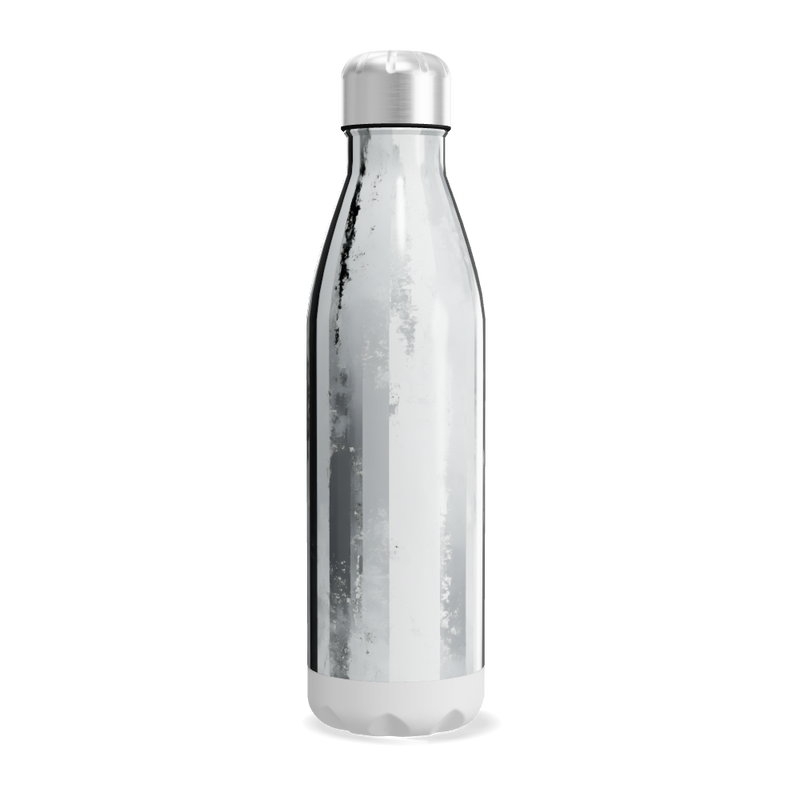 Garrafa Inox - Design Marmorizado Preto e Branco