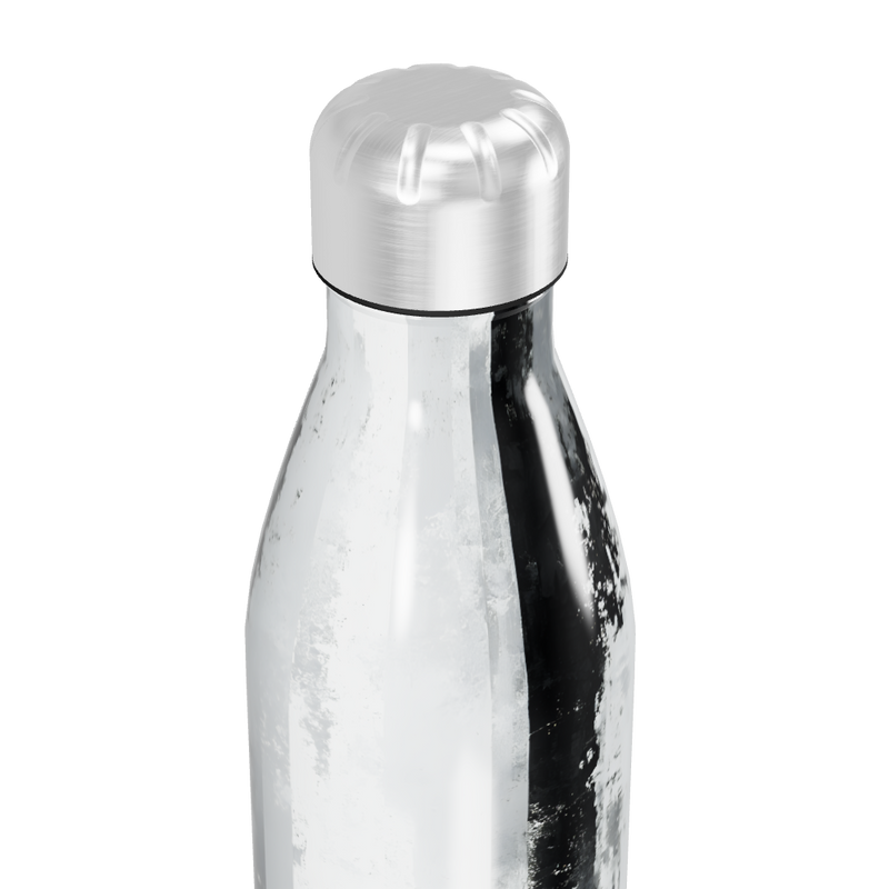 Garrafa Inox - Design Marmorizado Preto e Branco