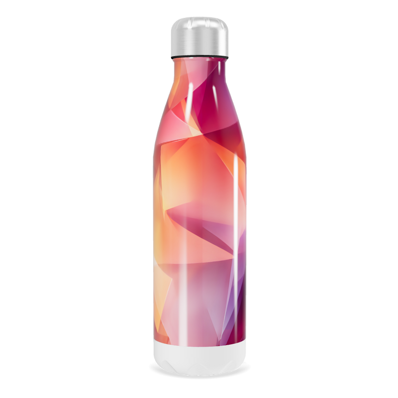 Garrafa Inox - Colorida com Estampa Geométrica