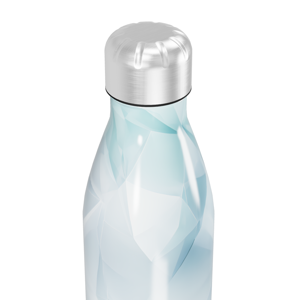 Garrafa Inox - Azul Geométrica 500ml