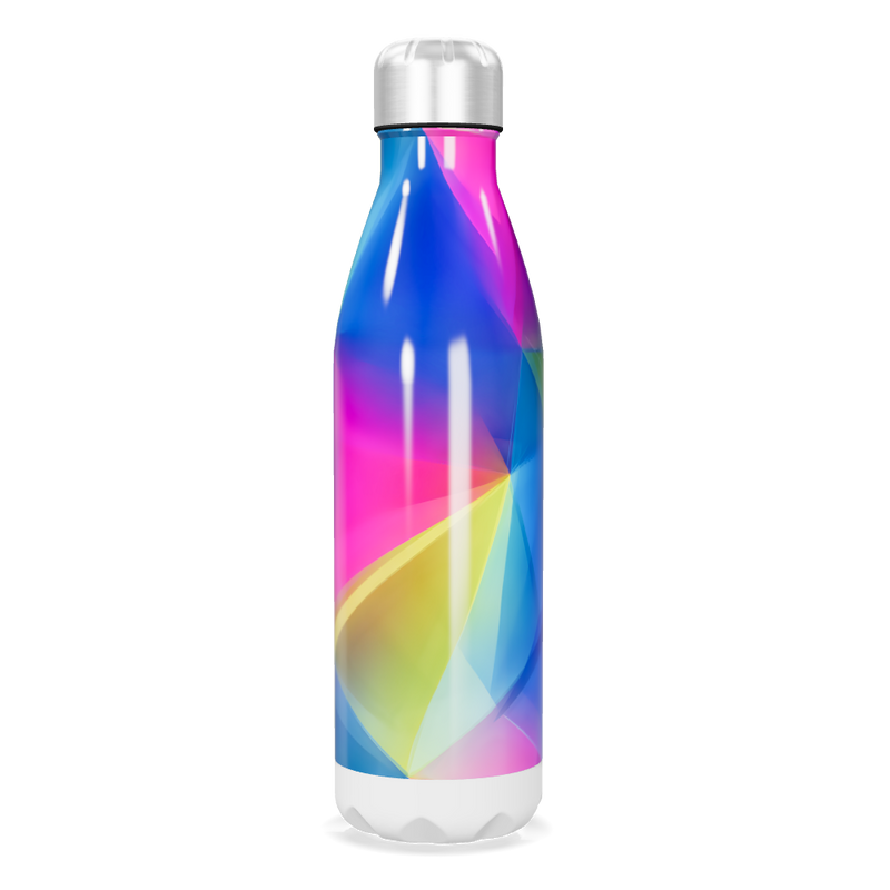 Garrafa Inox - Colorida com Estampa Abstrata