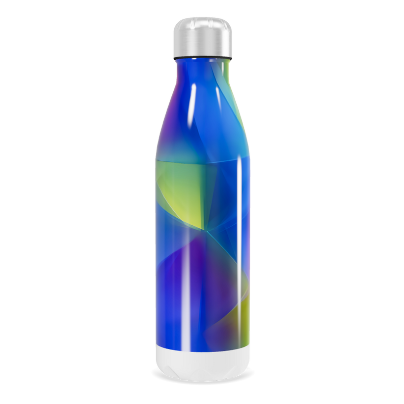 Garrafa Inox - Colorida com Estampa Abstrata
