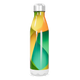 Garrafa Inox - Colorida Verde e Amarela