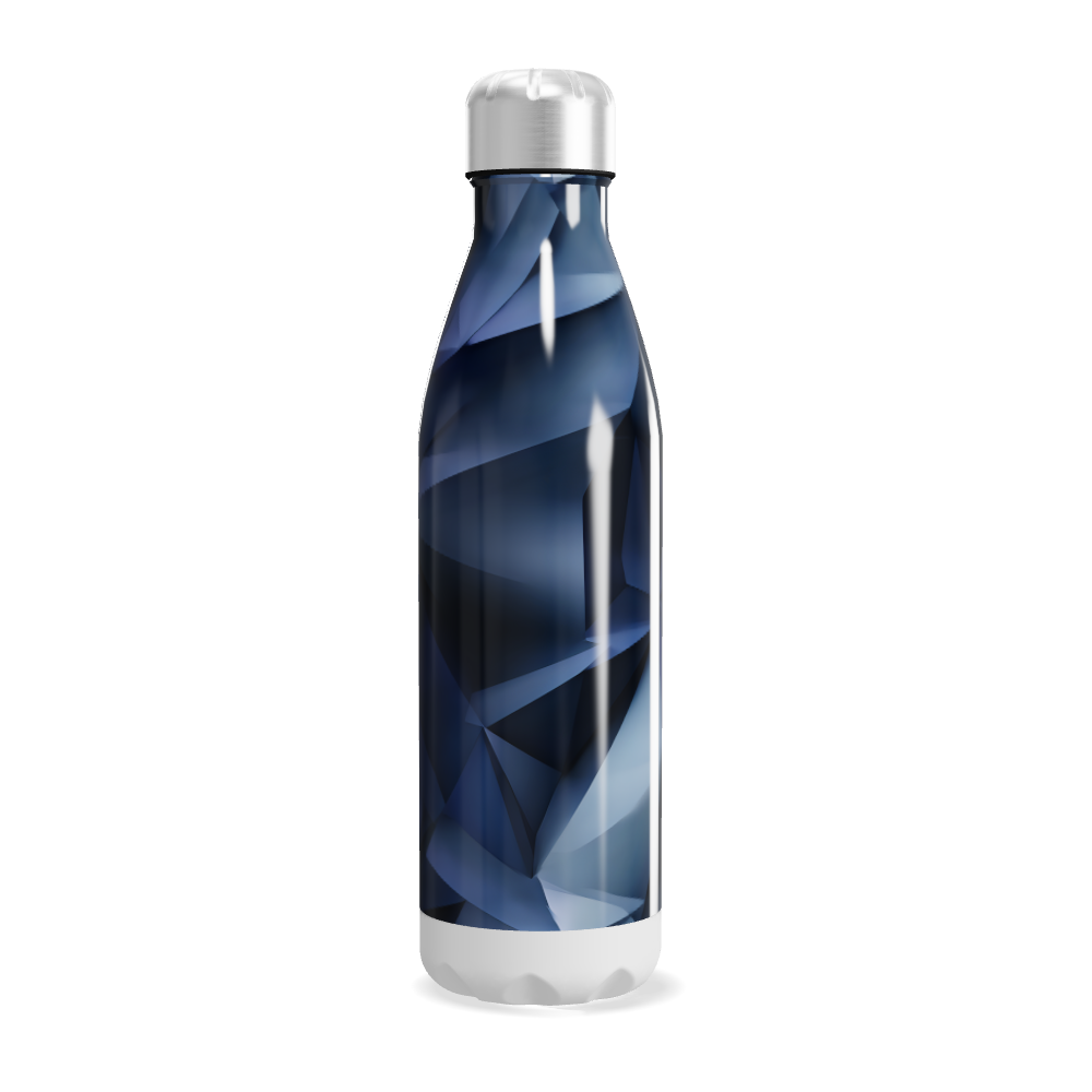 Garrafa Inox - Azul Geométrica 500ml