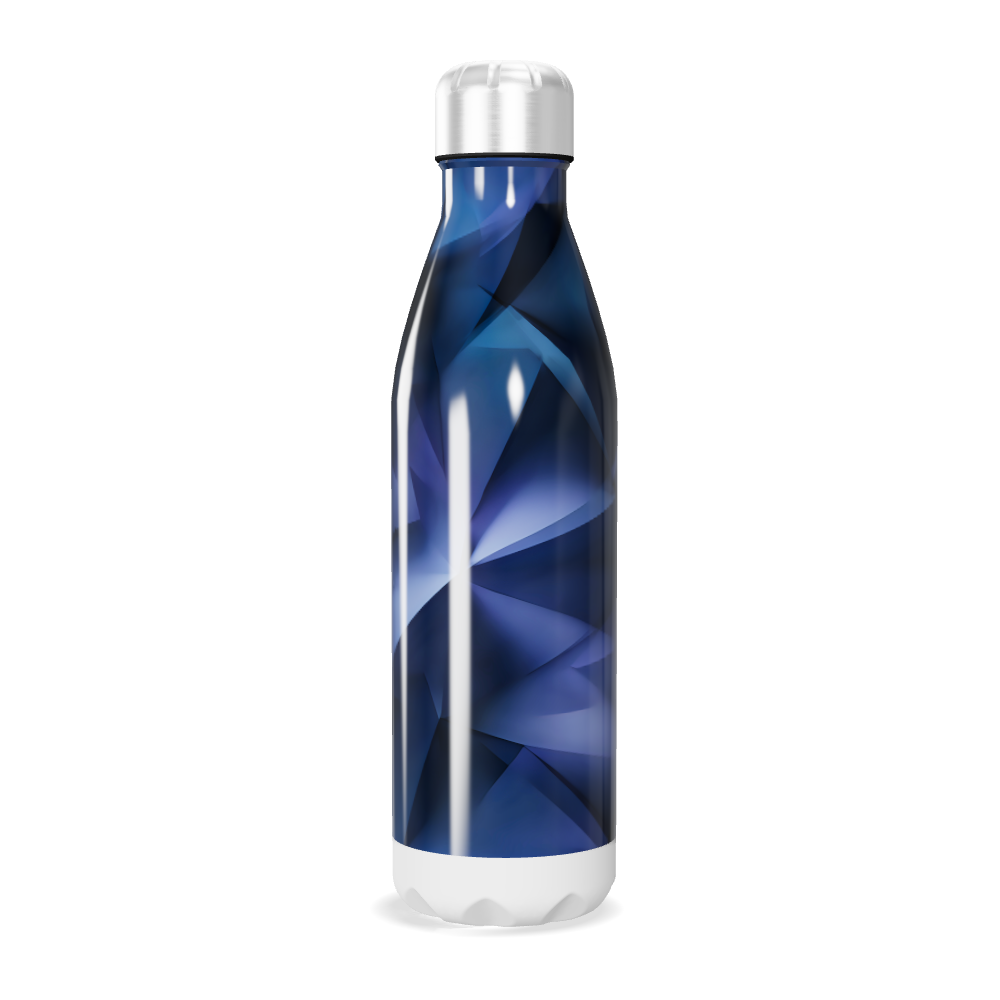 Garrafa Inox - Azul Geométrica 500ml