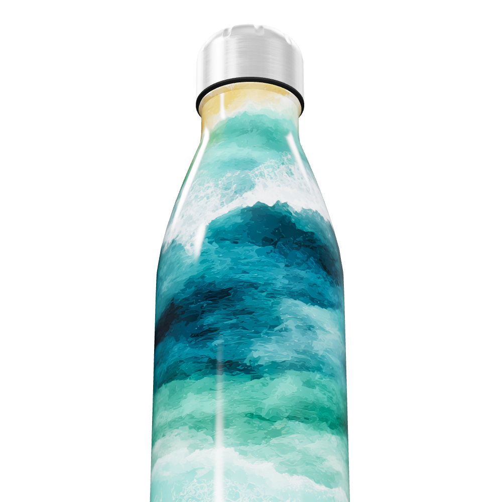 Garrafa Inox - Estampa Oceano 500ml
