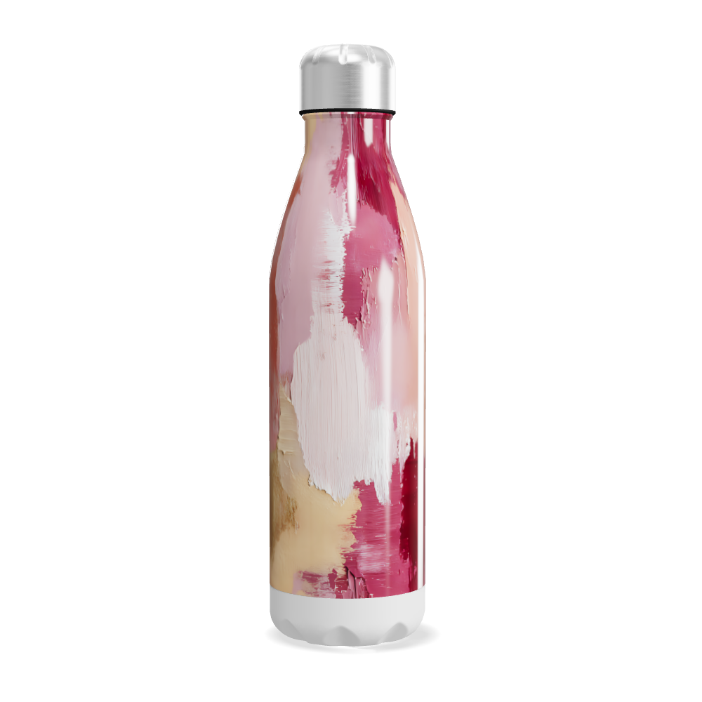 Garrafa Inox - Estampa Abstrata Colorida