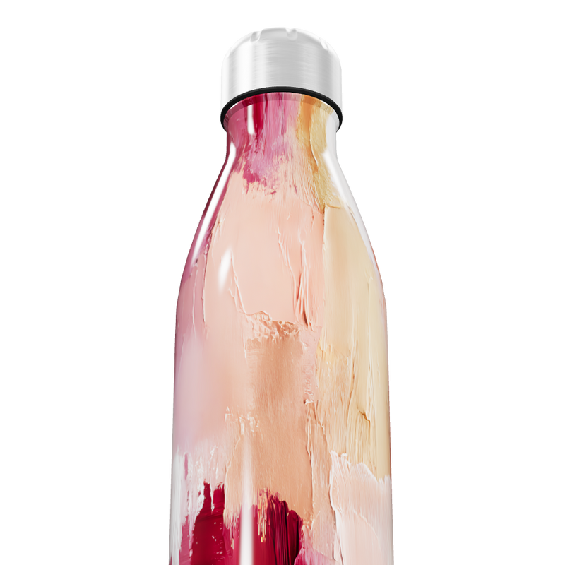 Garrafa Inox - Estampa Abstrata Colorida