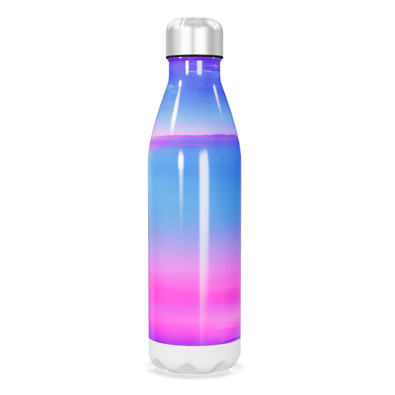 Garrafa Inox - Degradê Azul e Rosa
