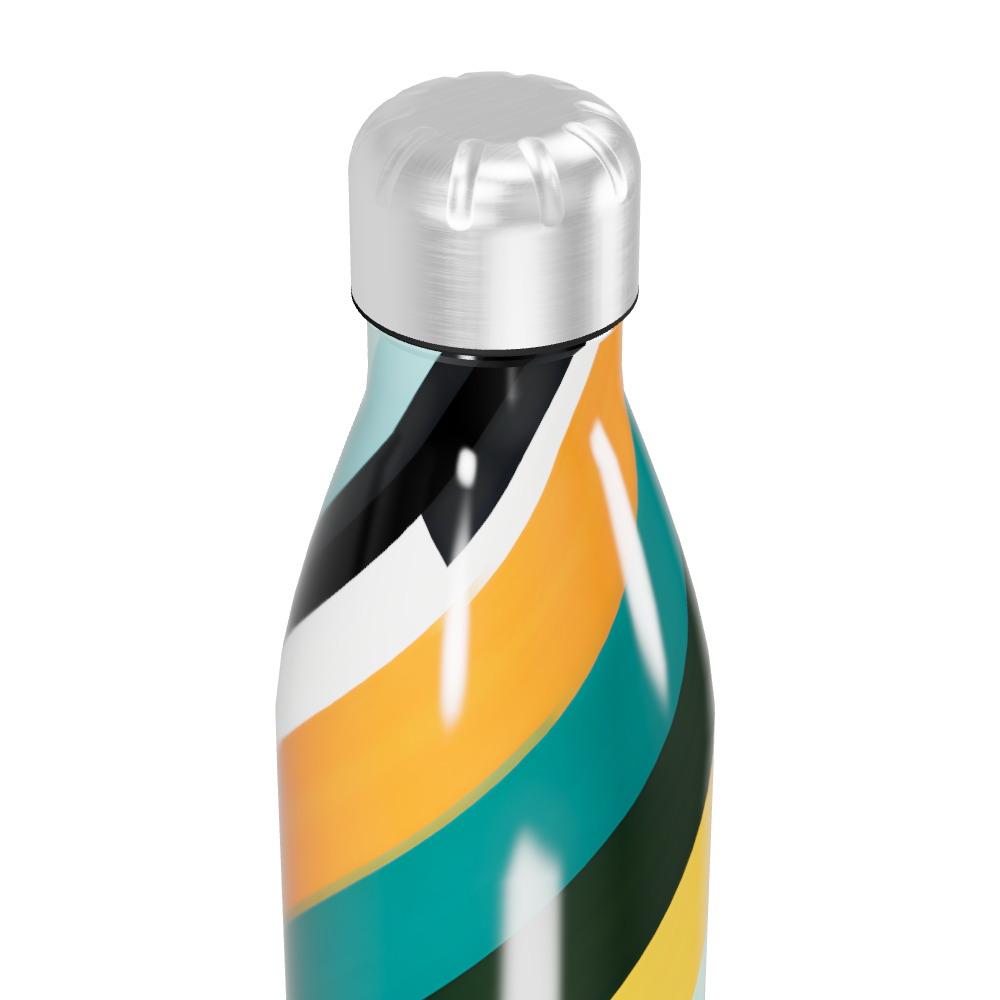 Garrafa Inox - Listras Coloridas