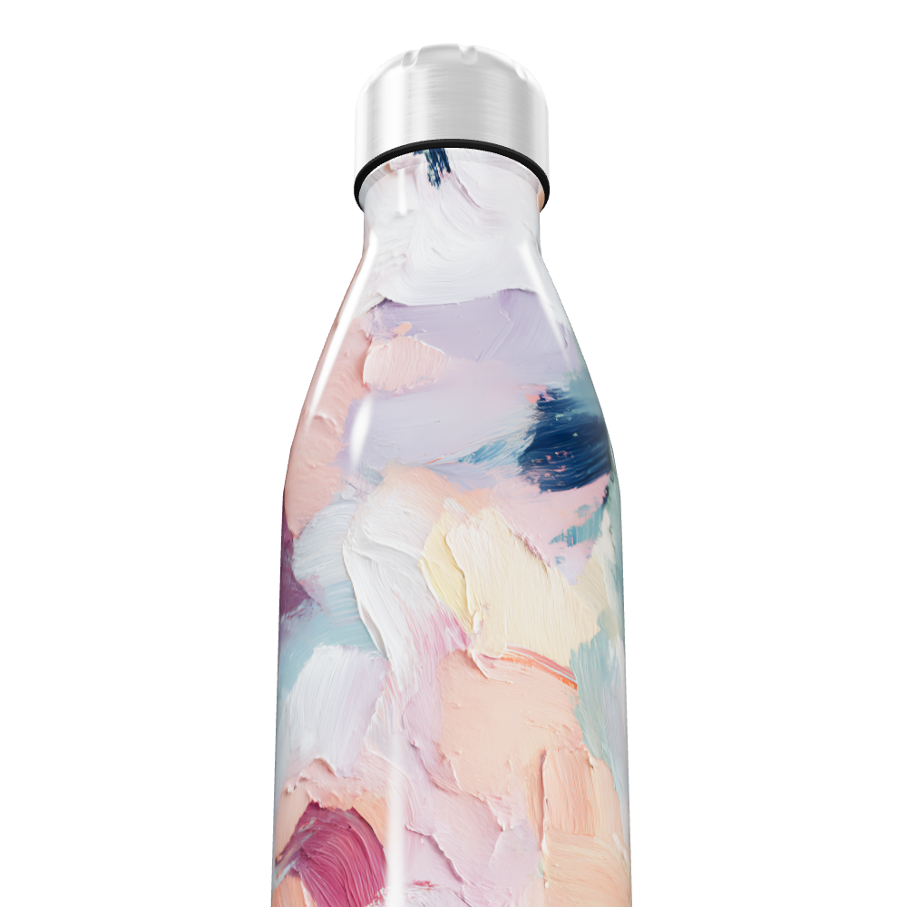 Garrafa Inox - Estampa Abstrata Colorida