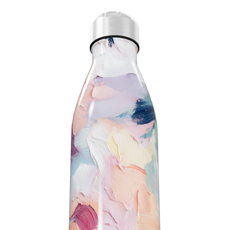 Garrafa Inox - Estampa Abstrata Colorida