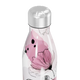 Garrafa Inox - Floral Rosa e Branco