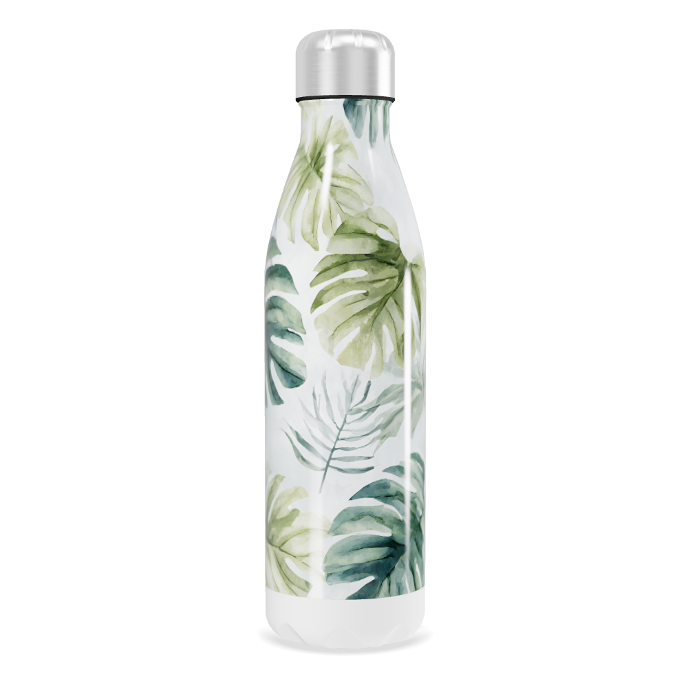 Garrafa Inox - Folhas Tropicais