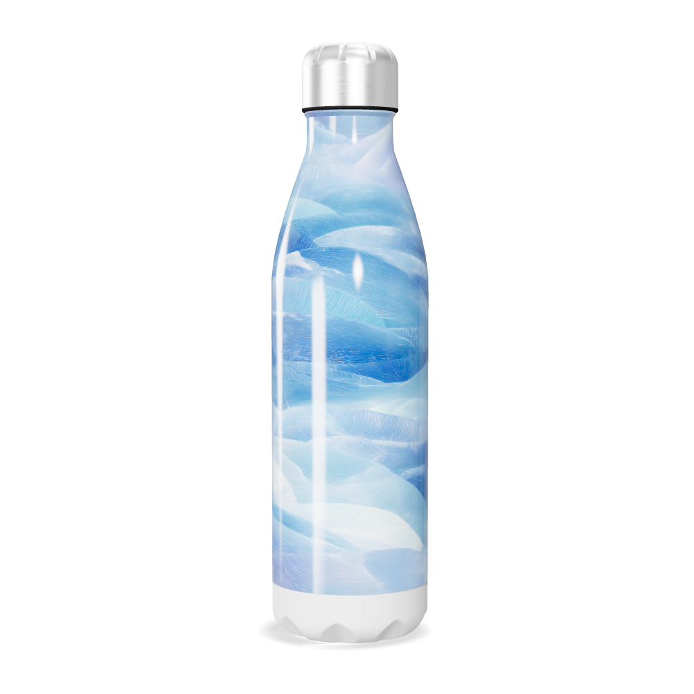Garrafa Inox Azul - Estampa Ondas