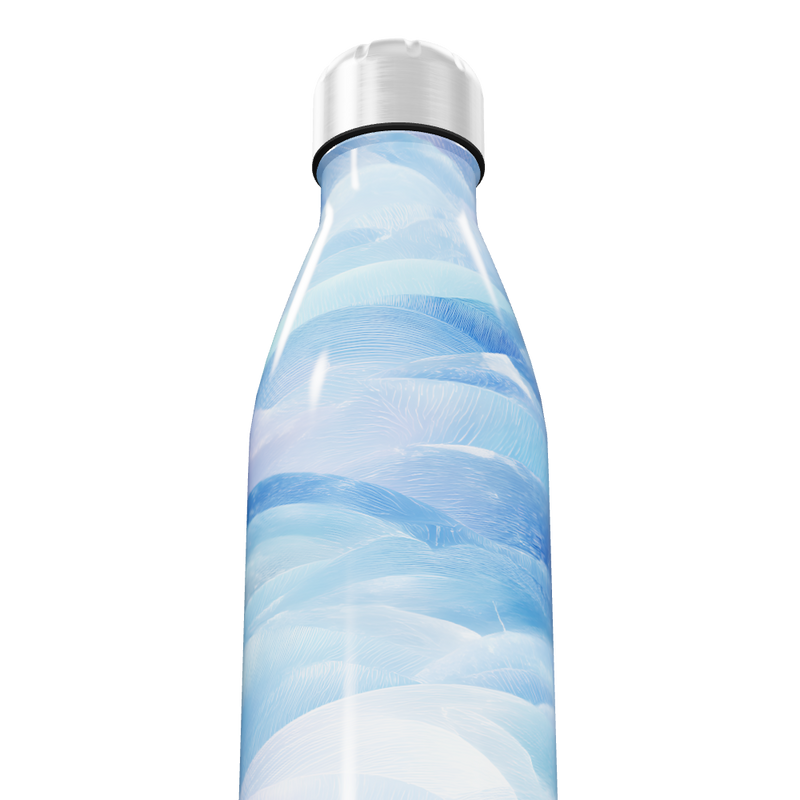 Garrafa Inox Azul - Estampa Ondas