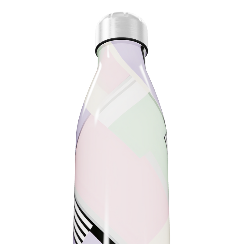 Garrafa Inox - Estampa Pastel Colorida