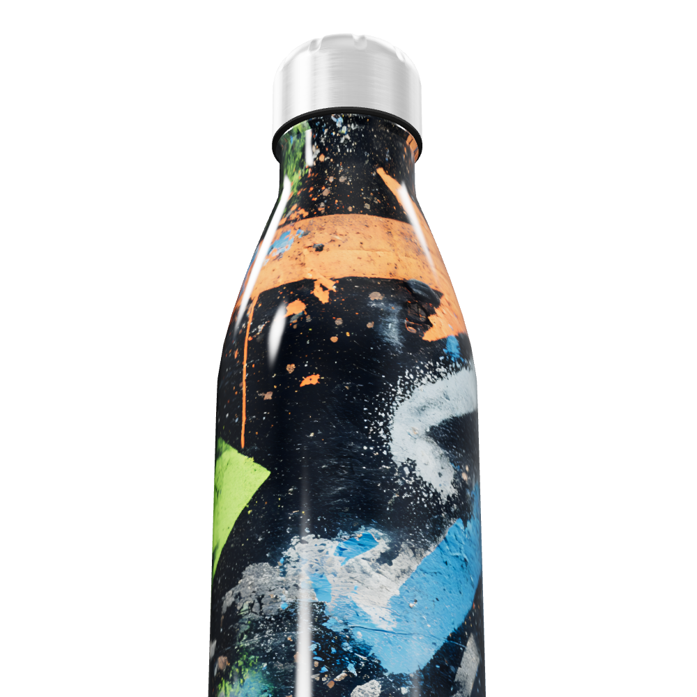 Garrafa Inox - Estampa Colorida Graffiti