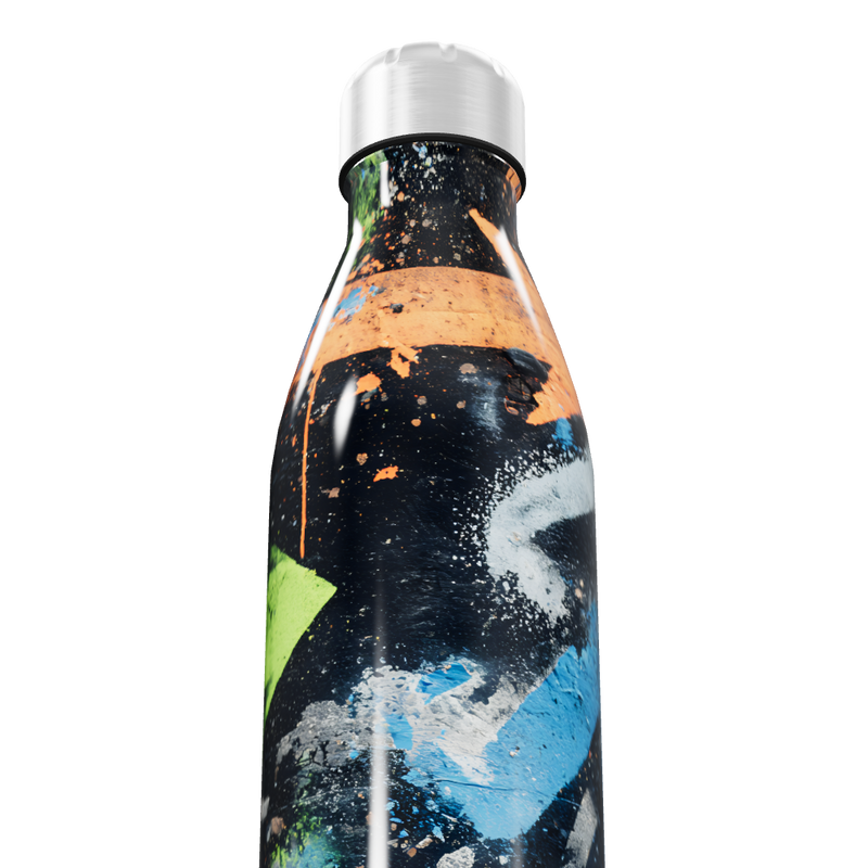 Garrafa Inox - Estampa Colorida Graffiti