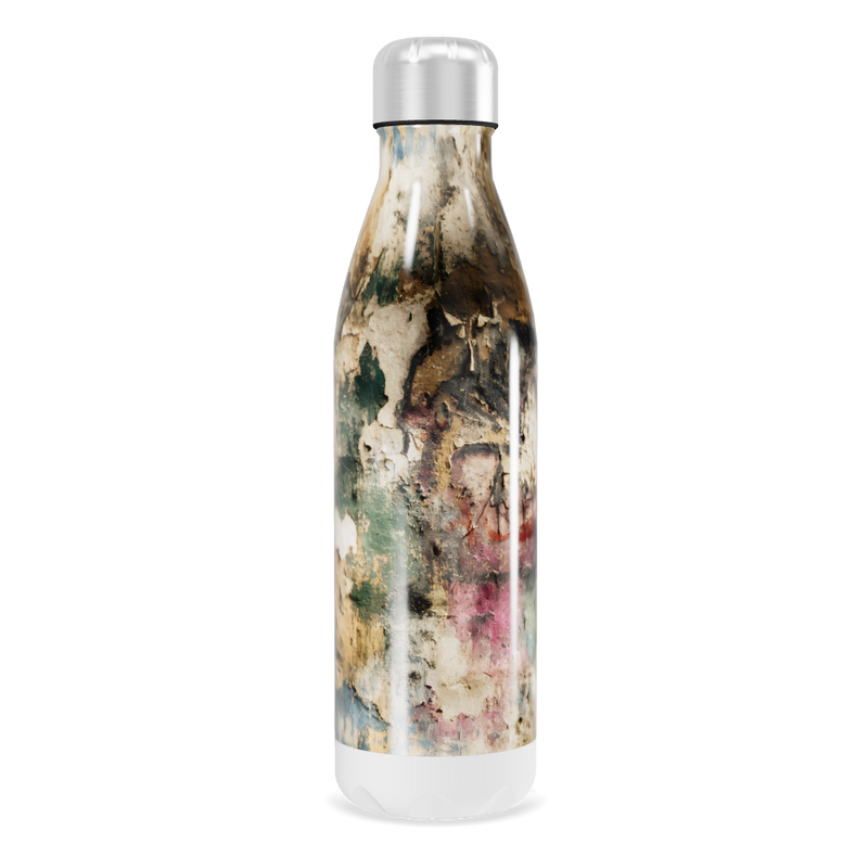 Garrafa Inox - Estampa Abstrata Colorida
