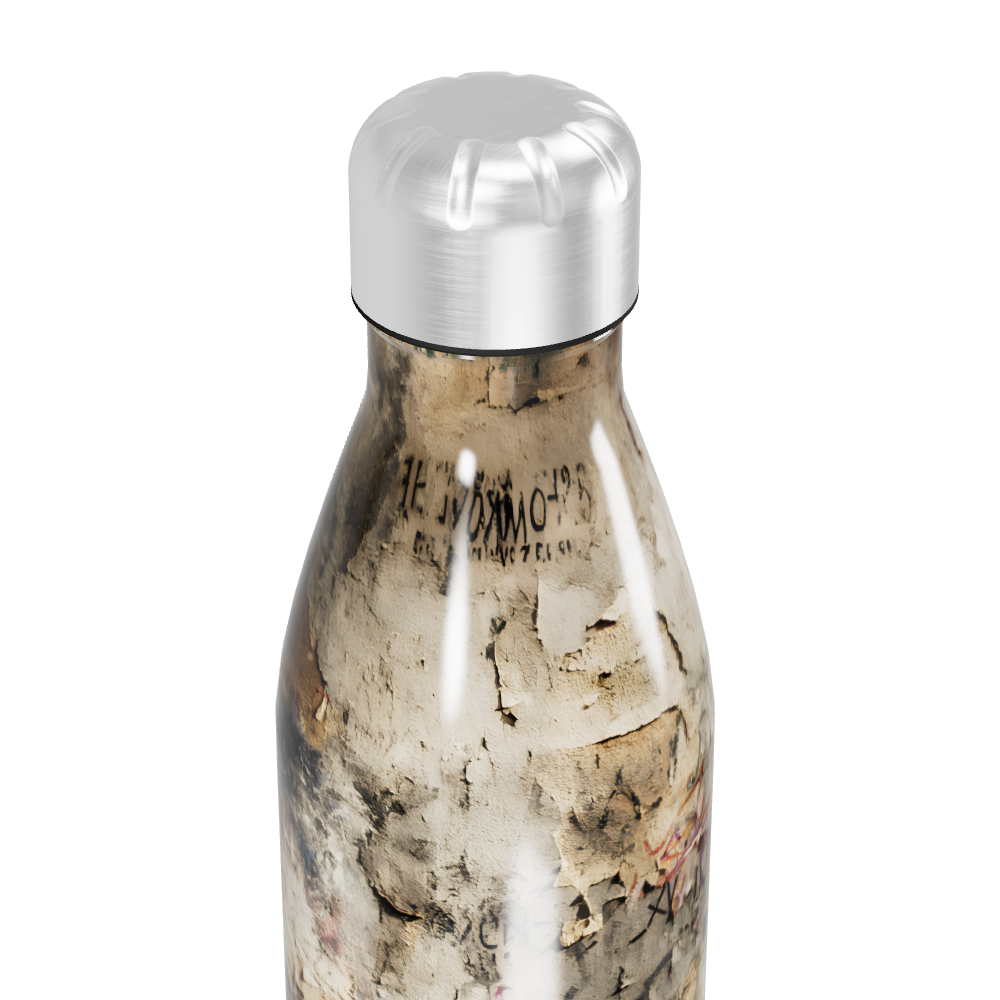 Garrafa Inox - Estampa Abstrata Colorida