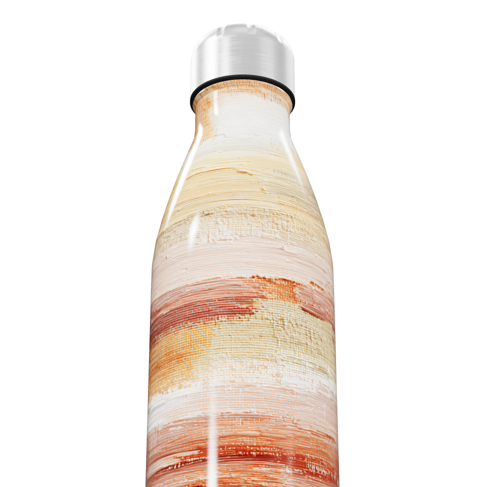 Garrafa Inox - Textura Cores Quentes