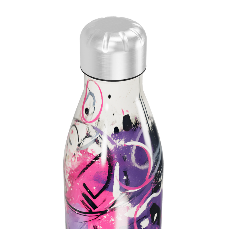 Garrafa Inox - Estampa Grafite Colorida