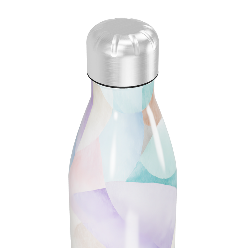 Garrafa Inox - Estampa Pastel Multicolorida