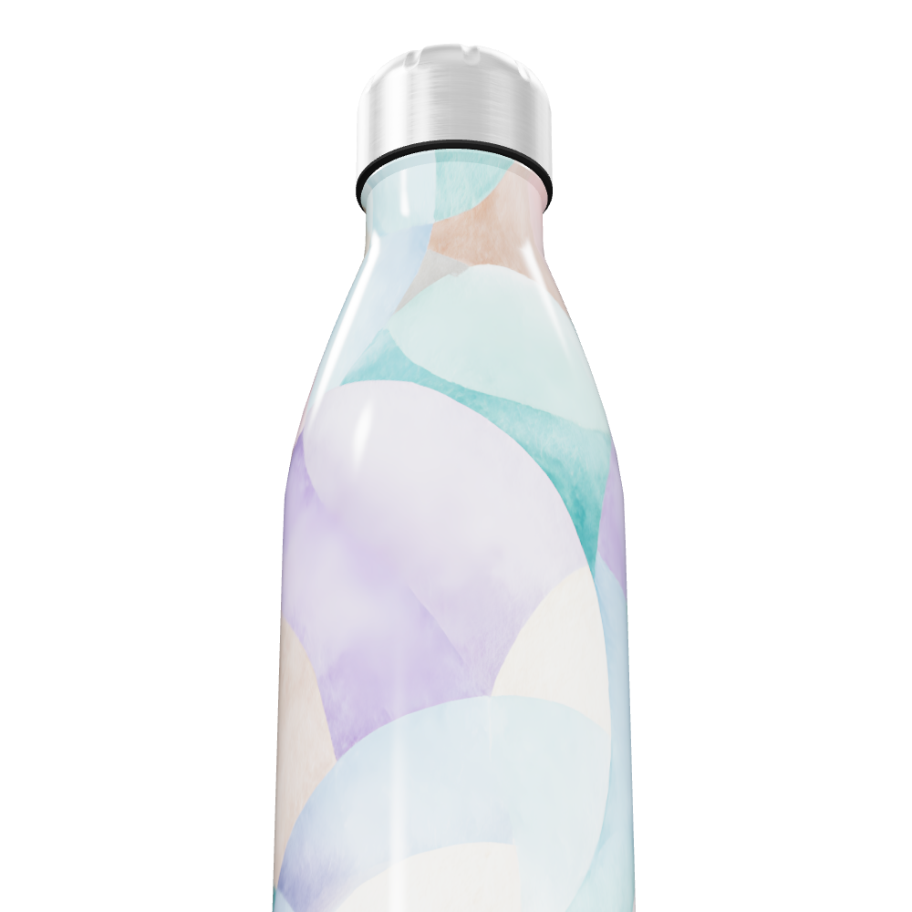 Garrafa Inox - Estampa Pastel Multicolorida