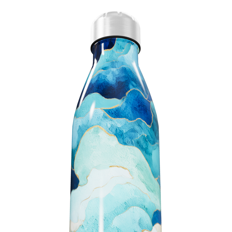 Garrafa Inox - Estampa Azul Oceano