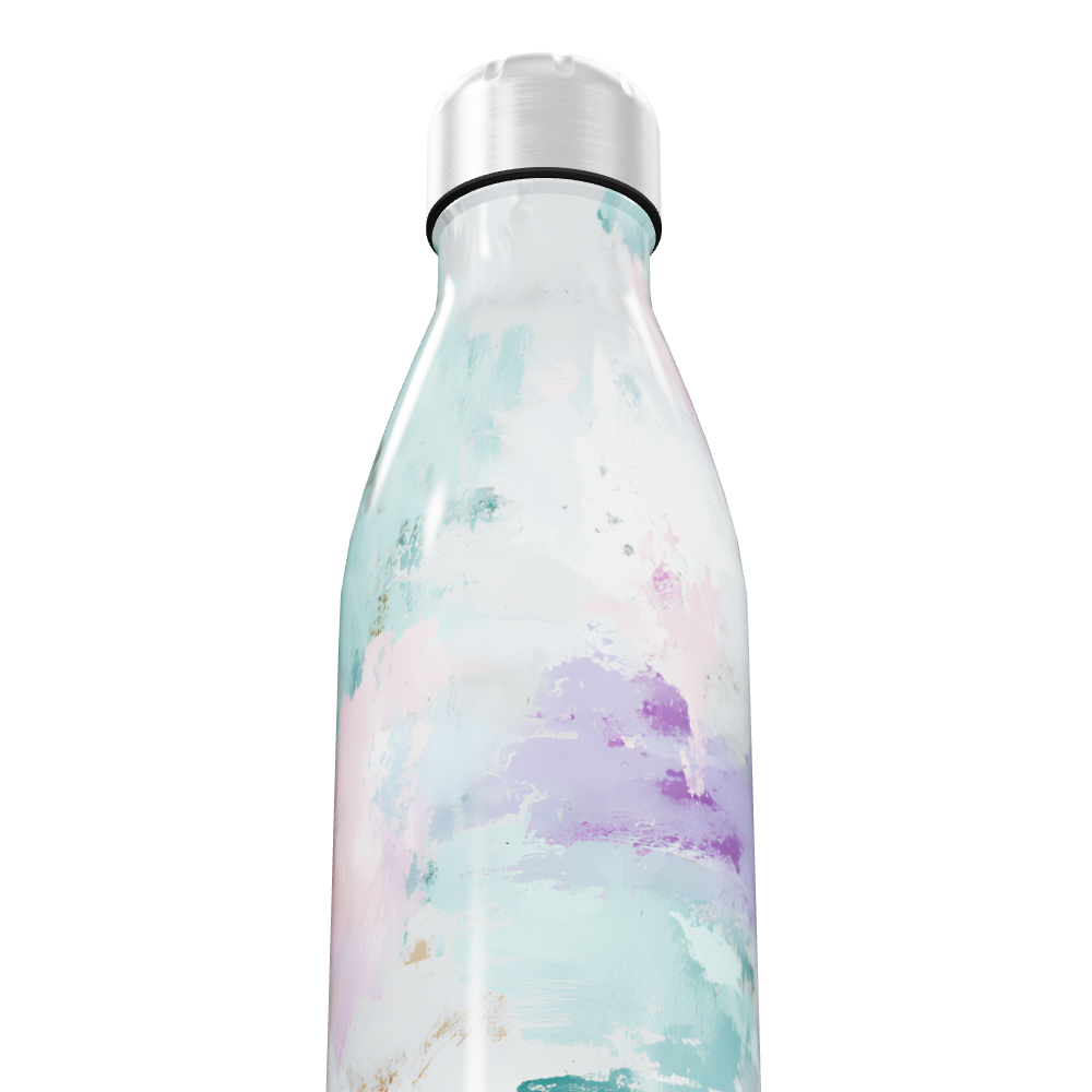 Garrafa Inox - Estampa Aquarela