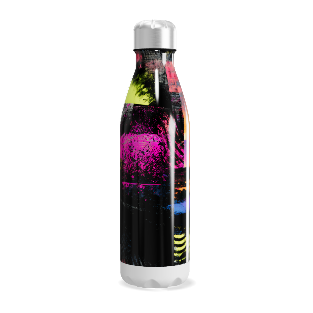 Garrafa Inox - Estampa Colorida Abstrata