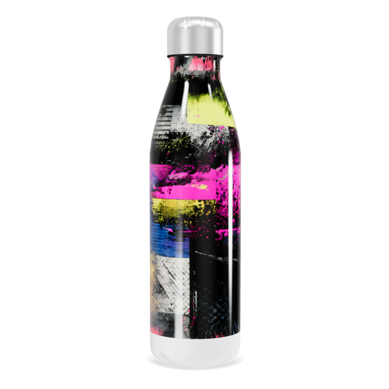 Garrafa Inox - Estampa Colorida Abstrata