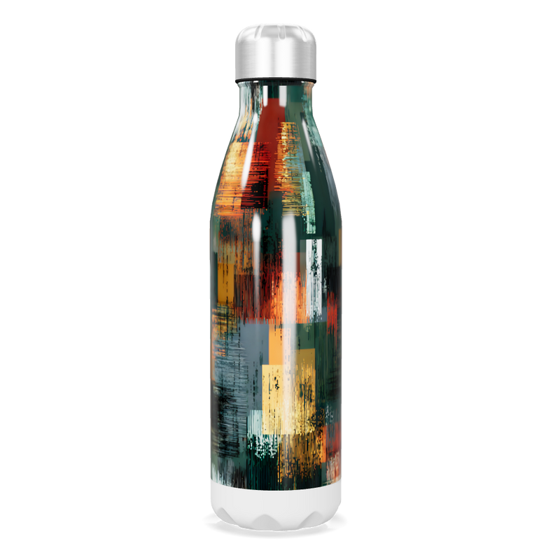 Garrafa Inox - Estampa Colorida Abstrata