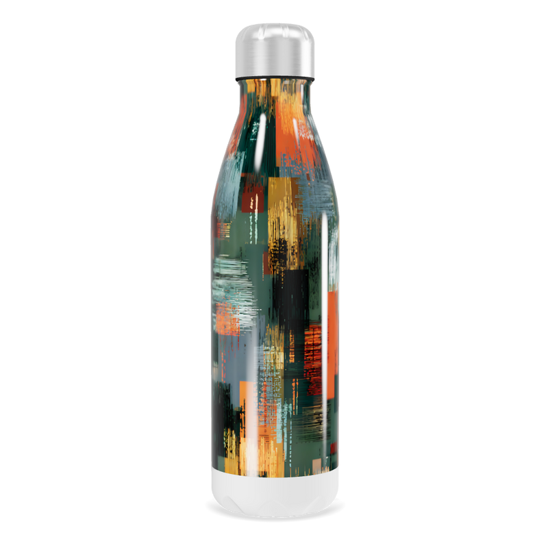 Garrafa Inox - Estampa Colorida Abstrata