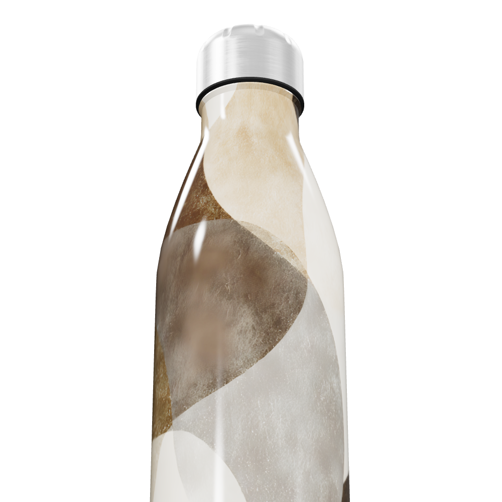 Garrafa Inox - Estampa Ondulada Colorida