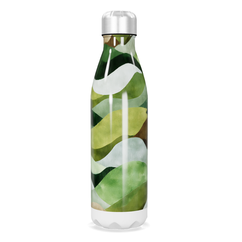 Garrafa Inox - Folhas Verdes Térmica