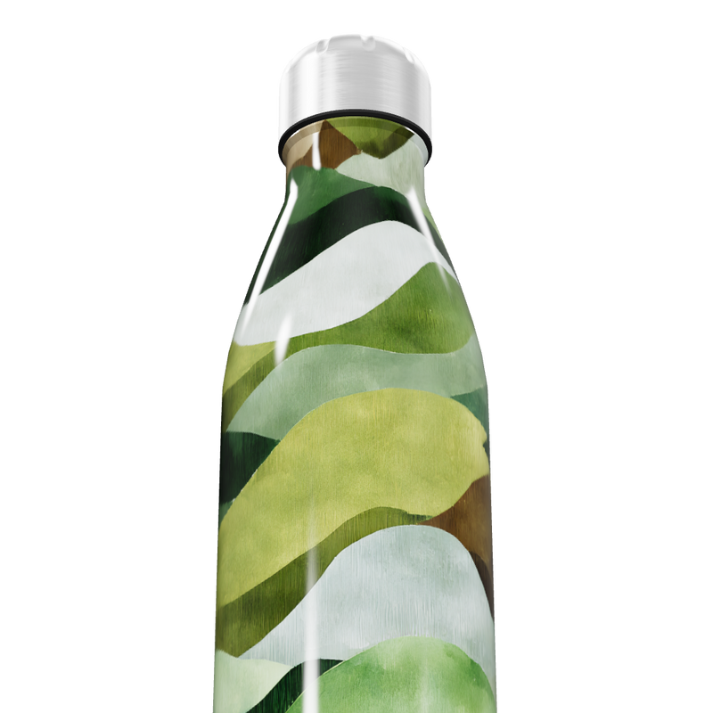 Garrafa Inox - Folhas Verdes Térmica