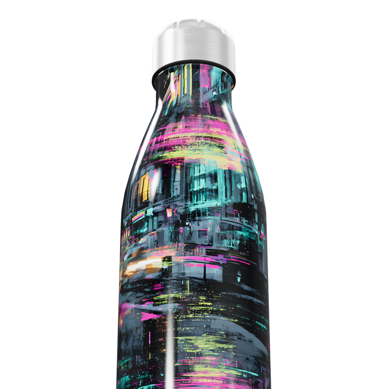 Garrafa Inox - Estampa Colorida Urbana