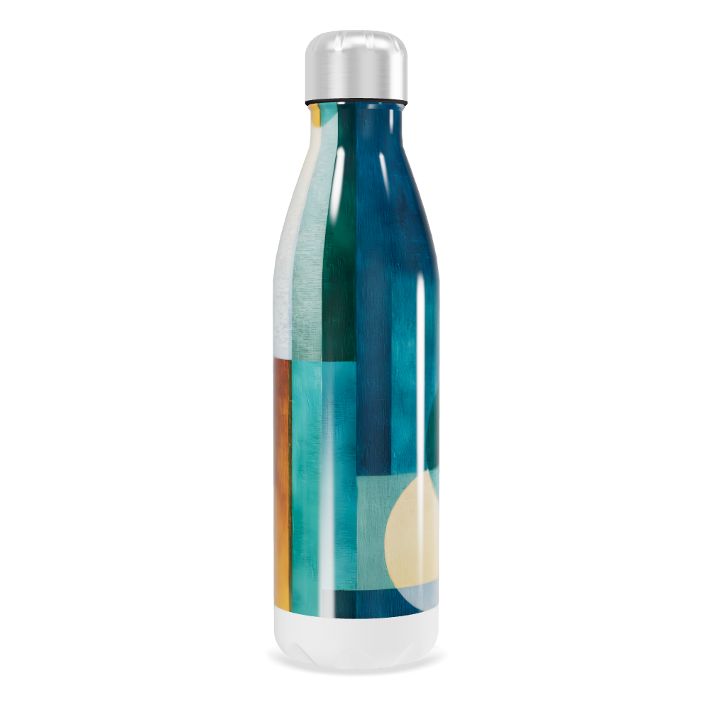 Garrafa Inox - Estampa Colorida Amarela